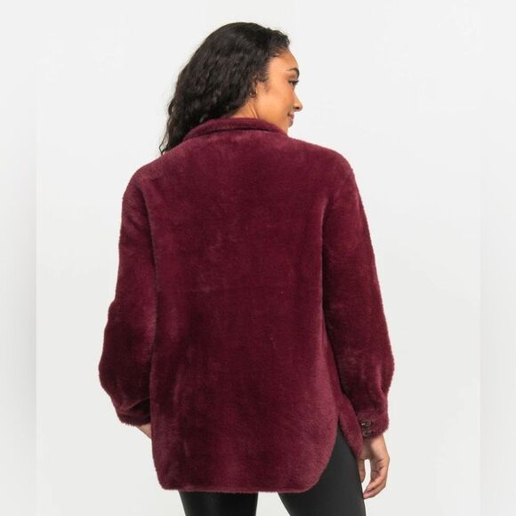 Southern Shirt Feather Knit Shacket - Picture 2 of 12